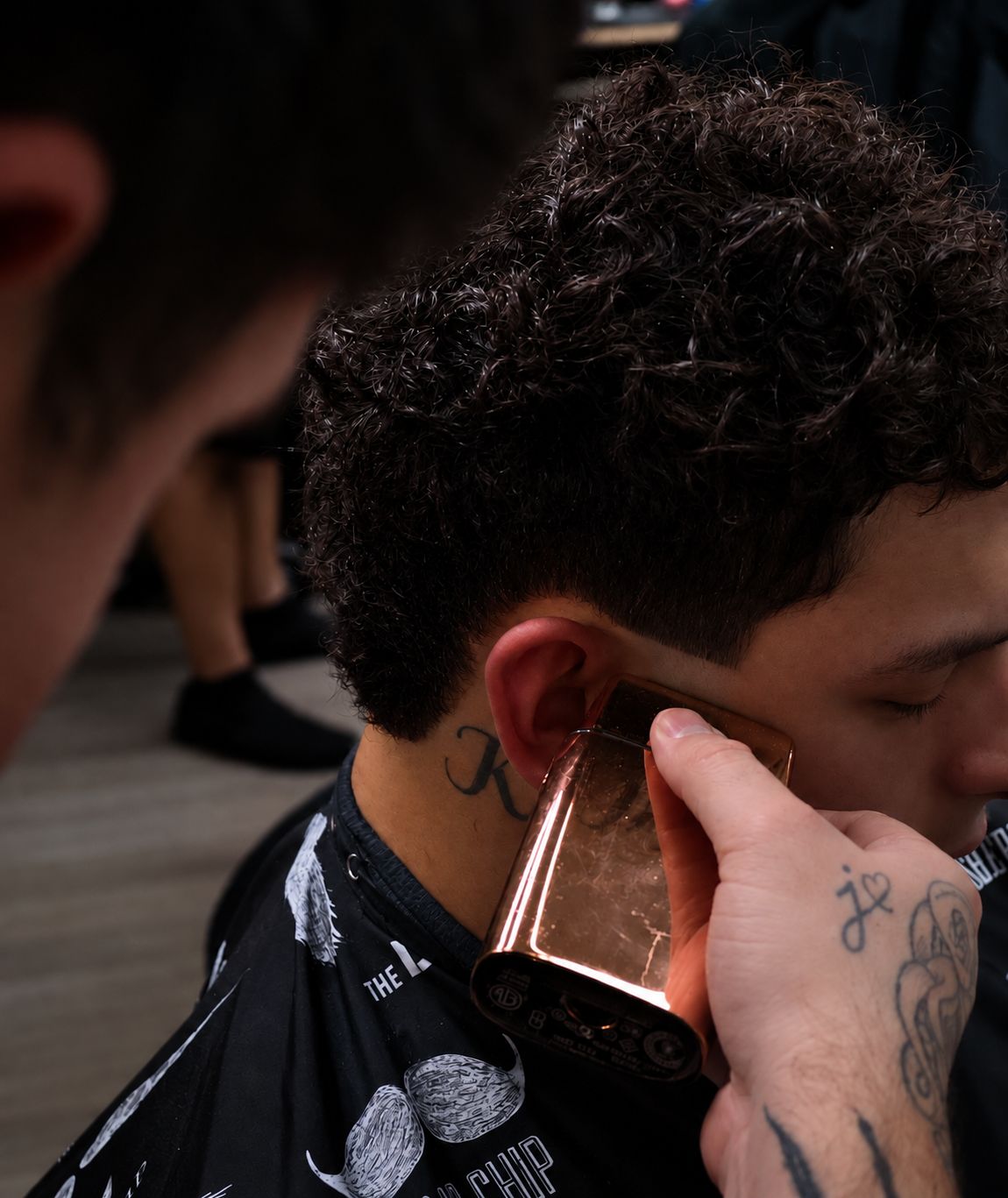 Professional barber at Capital City Barbers in Salem, Oregon