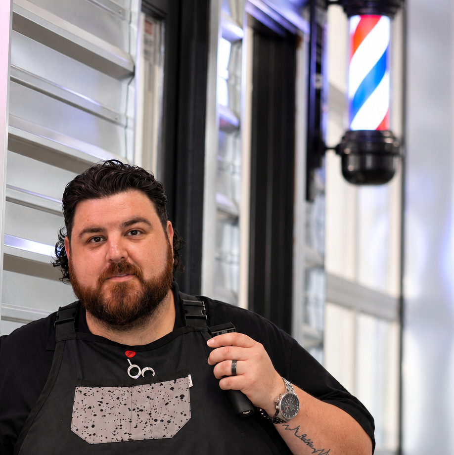 Tony Rivera, professional barber at Capital City Barbers in Salem, Oregon